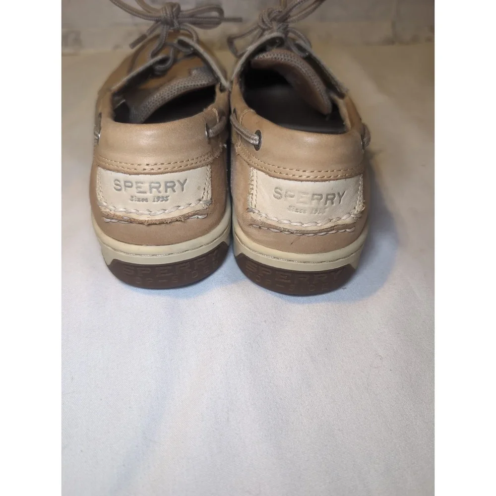 Sperry Top-Sider Billfish 3-Eye Men's Brown Leather Lace-Up Boat Shoes US 11.5M